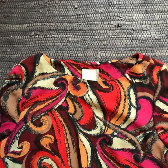 Maeve by Anthropologie Flavia Shift Dress, Swirly Print, M - Picture 5 of 12